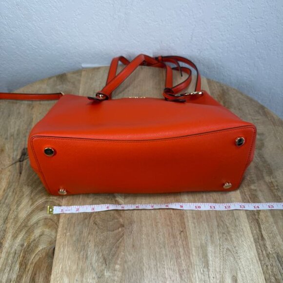 Michael Kors Orange Leather Shoulder Bag - Picture 5 of 8